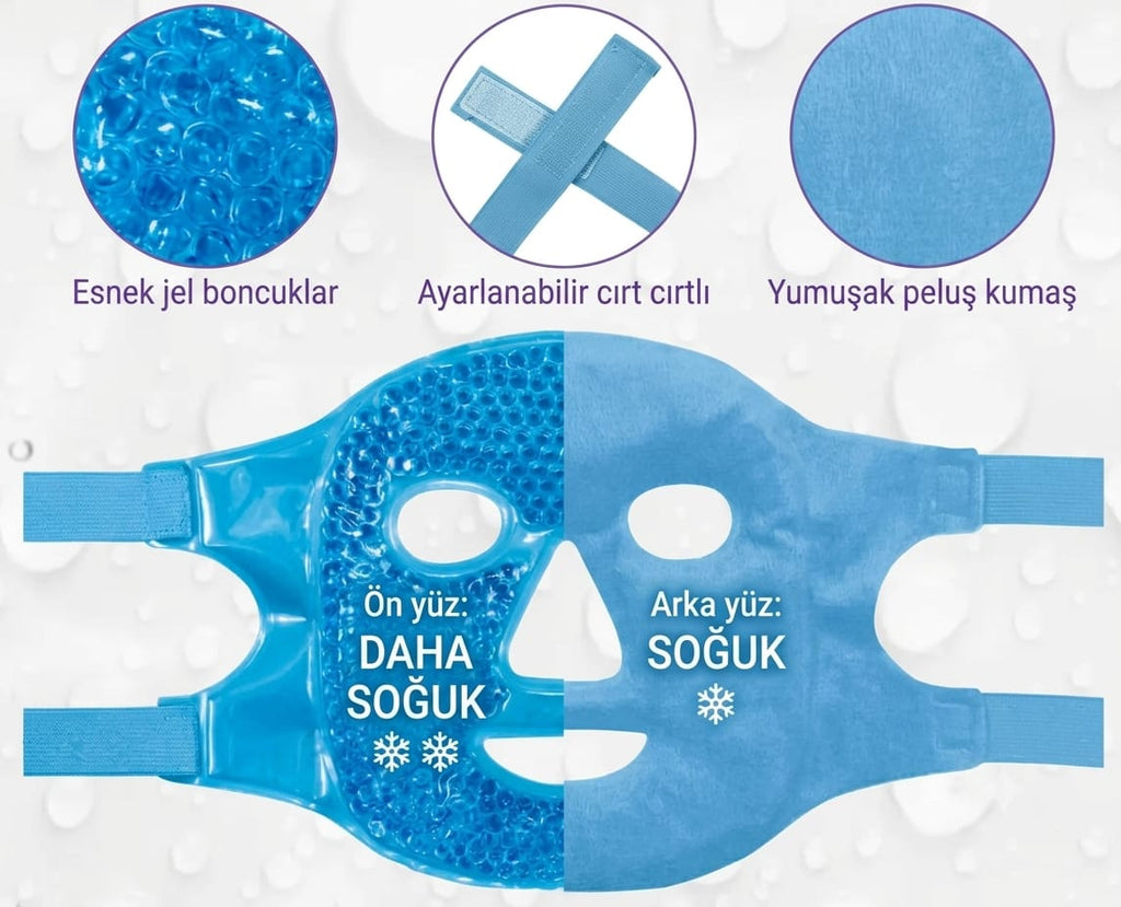 Soğuk Ve Sıcak Ayarlanabilir Terapi Jel Yüz Maskesi