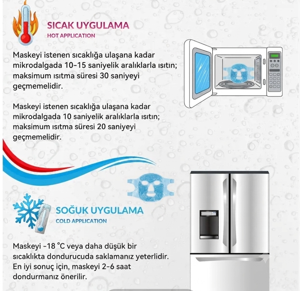 Soğuk Ve Sıcak Ayarlanabilir Terapi Jel Yüz Maskesi