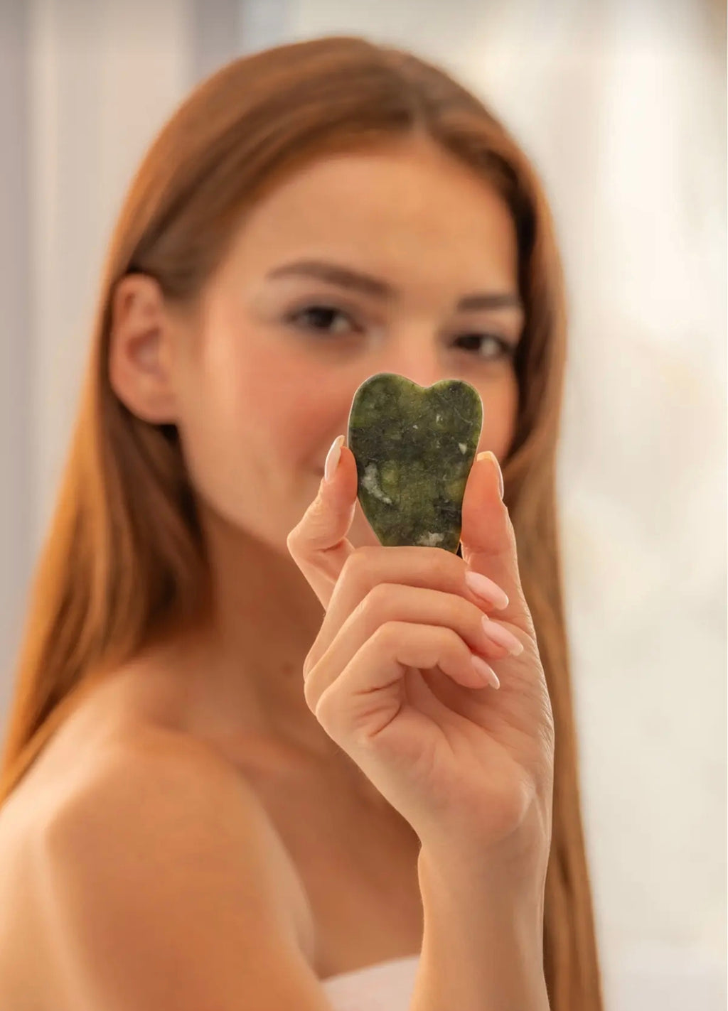 Gua Sha Taşı 2'li Set Yüz Masaj Rulosu
